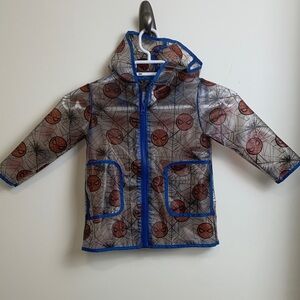 Spider-Man Transparent Rain Jacket, 2T